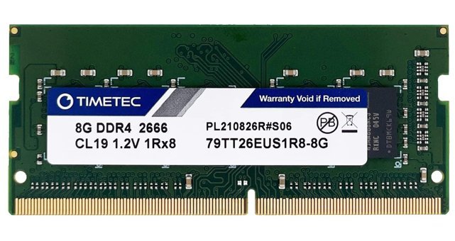 Timetec 8 GB DDR4 1x8 2666 MHz Ram