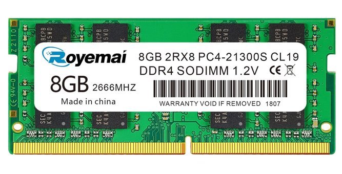 Duomeiqi 8 GB DDR4 1x8 2666 MHz Ram