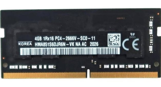 SK Hynix HMA851S6DJR6N-VK 4 GB DDR4 1x4 2666 MHz Ram