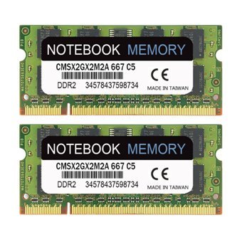 Fegtrty 4 GB DDR2 2x2 667 MHz Ram