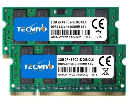 TECMIYO 4 GB DDR2 2x2 667 MHz Ram
