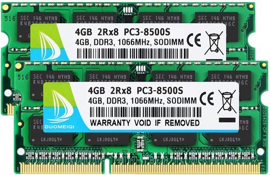 Duomeiqi 8 GB DDR3 2x4 1066 MHz Ram