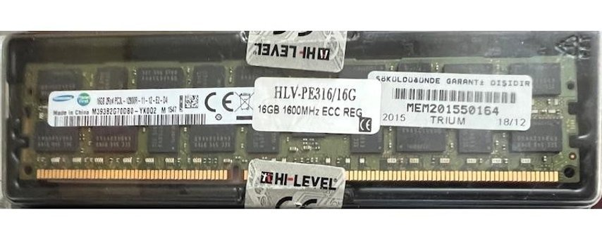 Samsung M393B2G70DB0 16 GB DDR3 1x16 1600 MHz Ram