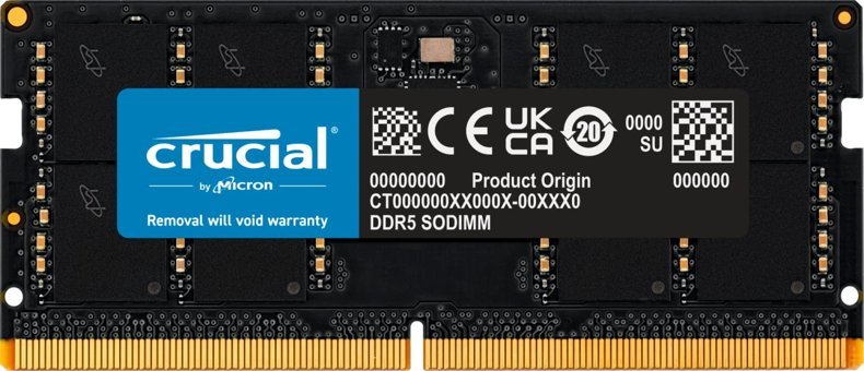 Crucial CT8G56C46S5 8 GB DDR5 1x8 5600 MHz Ram