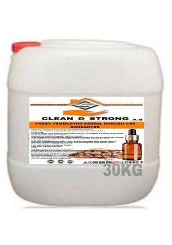 Strong&Clean Konsantre 1/60 Sandal Kokulu Yüzey Temizleyici 30 kg