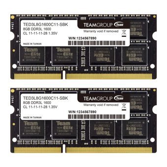 Team Elite TED3L8G1600C11-SBK 16 GB DDR3 2x8 1600 MHz Ram