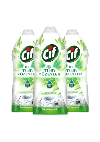 Cif Jel Bahar Ferahlığı Kokulu Yüzey Temizleyici 3x1.5 lt