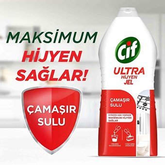 Cif Ultra Hijyen Çamaşır Sulu Jel Yüzey Temizleyici 1.5 lt