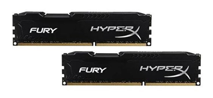 Kingston Hyperx Fury Black HX318C10F/8 16 GB DDR3 2x8 1866 MHz Ram