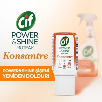 Cif Power & Shine Mutfak Konsantre Yüzey Temizleyici 70 ml