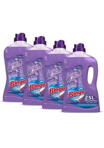 Bingo Lavanta Çiçekleri Kokulu Yüzey Temizleyici 4x2.5 lt