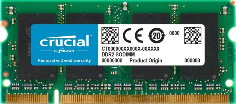 Crucial CT25664AC667 2 GB DDR2 1x2 667 MHz Ram