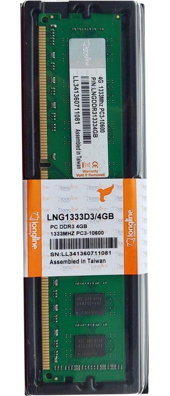 Longline LNGDDR31333DT 4 GB DDR3 1x4 1333 MHz Ram