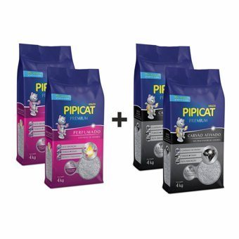 Pipi Cat Lavanta Kokulu Topaklanan İnce Taneli Aktif Karbonlu Bentonit Kedi Kumu 16 kg