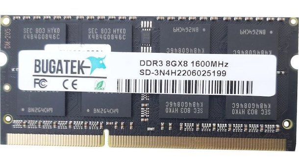 Bugatek BR-1402 8 GB DDR3 1x8 1600 MHz Ram