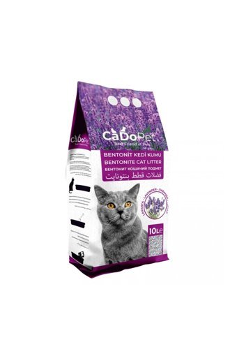Cado Pet Lavanta Kokulu Topaklanan İnce Taneli Bentonit Kedi Kumu 4x10 lt