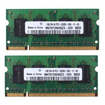 Fegtrty PC2-5300S-555 2 GB DDR2 2x1 667 MHz Ram