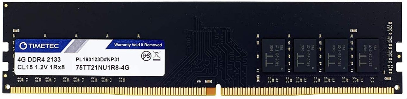 Timetec 4 GB DDR4 1x4 2133 MHz Ram