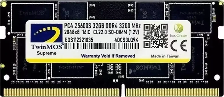 TwinMOS MDD432GB3200N 32 GB DDR4 1x32 3200 MHz s