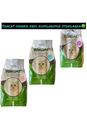 Yoncat Topaklanan İnce Taneli Bentonit Kedi Kumu 5 lt