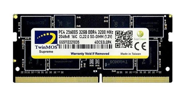 TwinMOS MDD432GB3200N 32 GB DDR4 1x32 3200 MHz Ram Yeşil