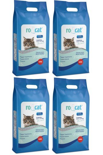 Ro Cat Kokusuz Topaklanan İnce Taneli Bentonit Kedi Kumu 5 lt