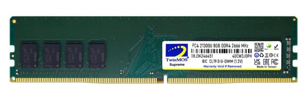 TwinMOS MDD48GB2666D 8 GB DDR4 1x8 2666 MHz Ram Yeşil