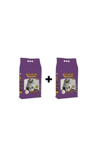 Flossie Lavanta Kokulu Topaklanan İnce Taneli Bentonit Kedi Kumu 2x10 lt
