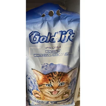 Goldlife Portakal Kokulu Topaklanan İnce Taneli Bentonit Kedi Kumu 2x10 lt