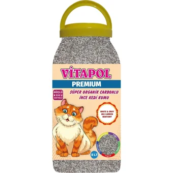Vitapol Topaklanan İnce Taneli Bentonit Kedi Kumu 5 lt
