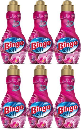 Bingo Soft Konsantre Bahar 60 Yıkama Yumuşatıcı 6x1.44 lt