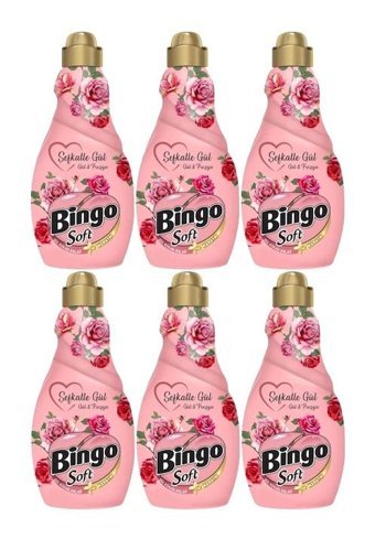 Bingo Soft Konsantre Şefkatle Gül 360 Yıkama Yumuşatıcı 6x1.44 lt