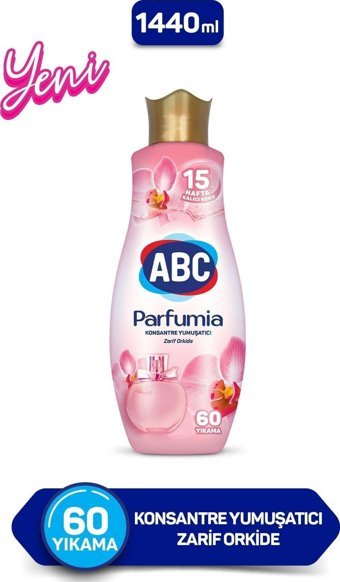 ABC Parfumia Konsantre Zarif Orkide 60 Yıkama Yumuşatıcı 1.44 lt