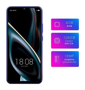 Reeder P13 Blue Max 2021 64 GB Hafıza 4 GB Ram 6.51 inç 13 MP Çift Hatlı IPS LCD Ekran Android Akıllı Cep Telefonu Mavi