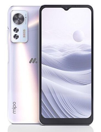 Mipo M33 128 GB Hafıza 6 GB Ram 6.51 inç 48 MP IPS LCD Ekran Android Akıllı Cep Telefonu Beyaz