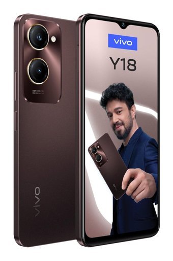 Vivo Y18 128 GB Hafıza 4 GB Ram 6.56 inç 50 MP Çift Hatlı IPS LCD Ekran Android Akıllı Cep Telefonu Kahverengi