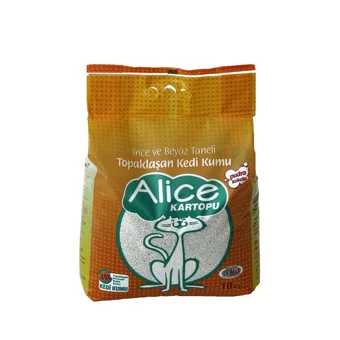 Alice Beyaz Topaklanan İnce Taneli Bentonit Kedi Kumu 10 kg