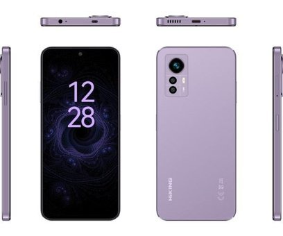 Hiking A44 128 GB Hafıza 6 GB Ram 6.59 inç 48 MP Çift Hatlı IPS LCD Ekran Android Akıllı Cep Telefonu Mor