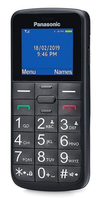 Panasonic KX-TU110 EXB 2.4 inç 0.3 MP TFT Ekran Tuşlu Cep Telefonu Siyah