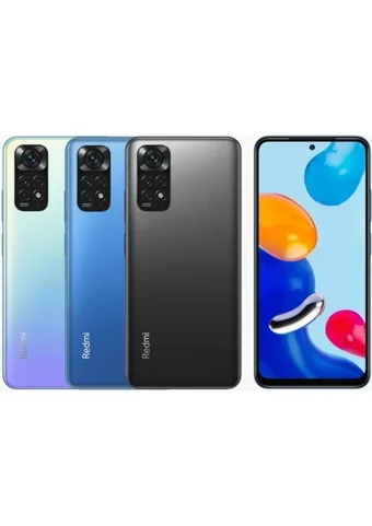 Xiaomi Redmi Note 11 128 GB Hafıza 6 GB Ram 6.43 inç 50 MP Çift Hatlı AMOLED Ekran Android Akıllı Cep Telefonu Açık Mavi