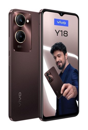 Vivo Y18 128 GB Hafıza 8 GB Ram 6.56 inç 50 MP Çift Hatlı IPS LCD Ekran Android Akıllı Cep Telefonu Kahverengi