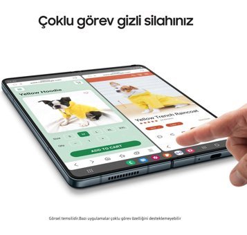 Samsung Galaxy Z Fold4 256 GB Hafıza 12 GB Ram 6.2 inç 50 MP Katlanabilir Çift Hatlı Super AMOLED Ekran Android Akıllı Cep Telefonu Gri