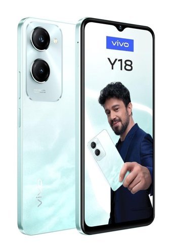 Vivo Y18 128 GB Hafıza 8 GB Ram 6.56 inç 50 MP Çift Hatlı IPS LCD Ekran Android Akıllı Cep Telefonu Mavi