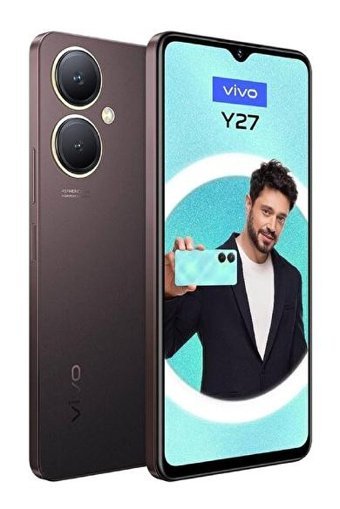 Vivo Y27 256 GB Hafıza 8 GB Ram 6.64 inç 50 MP Çift Hatlı IPS LCD Ekran Android Akıllı Cep Telefonu Siyah
