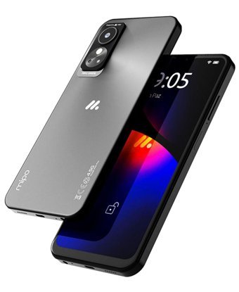 Mipo M46 Plus 256 GB Hafıza 8 GB Ram 6.82 inç 48 MP IPS LCD Ekran Android Akıllı Cep Telefonu Gri
