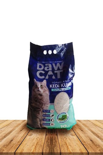 Dawcat Marsilya Sabunu Kokulu Topaklanan İnce Taneli Bentonit Kedi Kumu 10 lt
