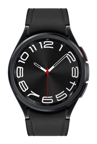 Samsung Galaxy Watch 6 Classic (SM-R950) Android Wear Su Geçirmez 42.5 mm Silikon Kordon Daire Tansiyon Ölçen Unisex Akıllı Saat Siyah