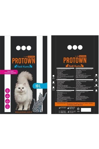 Pro Town Bebek Pudrası Kokulu Topaklanan İnce Taneli Bentonit Kedi Kumu 20 lt