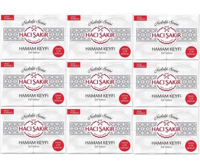 Hacı Şakir Organik Türk Hamamı Özlü Sabun 9x800 gr