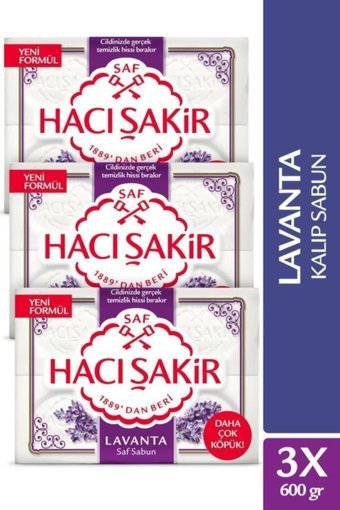 Hacı Şakir Organik Antibakteriyel Lavanta Sabun 12x150 gr